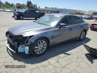 2014 Infiniti Q50 Hybrid Premium with VIN JN1AV7AP5EM690504, listed as a Copart auction lot 55511065 with 79,307 mi miles and Salvage title. Bid and sale history available at DreamBid. Image 1.