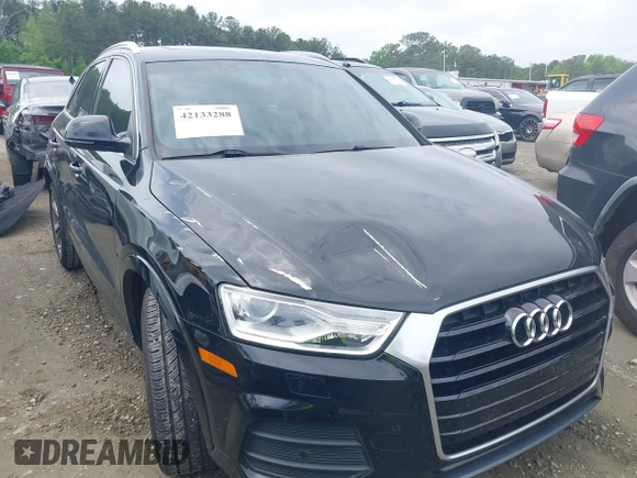 2016 Audi Q3 Premium Plus with VIN WA1BFCFSXGR022587, listed as a IAAI auction lot 42133288 with 141,609 mi miles. Bid and sale history available at carsss.com. Image 13.