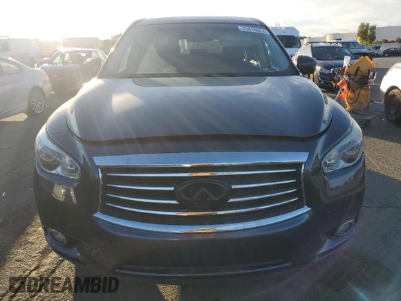 2013 Infiniti JX35 with VIN 5N1AL0MN3DC317773, listed as a Copart auction lot 75810624 with 132,718 mi miles and Salvage Title. Bid and sale history available at carsss.com. Image 5.