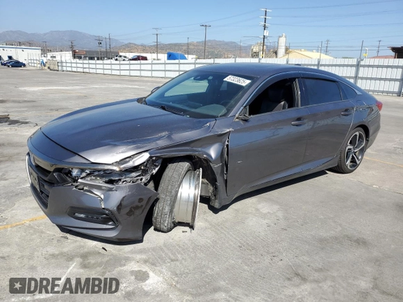 2019 Honda Accord Sport with VIN 1HGCV2F31KA006187, listed as a Copart auction lot 57323625 with 108,562 mi miles and Salvage title. Bid and sale history available at DreamBid. Image 1.
