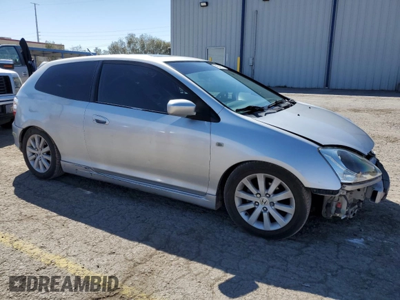 2005 Honda Civic Si with VIN SHHEP33555U501029, listed as a Copart auction lot 49249275 with 207,910 mi miles and Salvage Title. Bid and sale history available at DreamBid. Image 4.