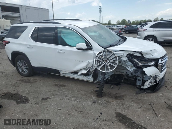 2022 Chevrolet Traverse LT Cloth z VIN 1GNEVMKW9NJ190261, wystawiony jako Copart lot #53342155 z przebiegiem 24 952 mil mil oraz Szkoda całkowita • Salvage title. Historia ofert i sprzedaży dostępna na DreamBid. Obrazek 4.