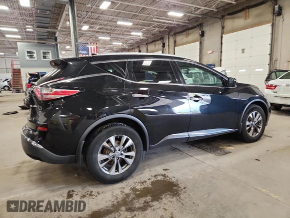 2017 Nissan Murano SL z VIN 5N1AZ2MH9HN158188, wystawiony jako Copart lot #58381815 z przebiegiem 126 272 mil mil oraz Szkoda całkowita • Salvage title. Historia ofert i sprzedaży dostępna na DreamBid. Obrazek 3.