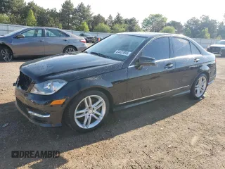 2013 Mercedes-Benz C 300 Sport with VIN WDDGF8AB1DG073490, listed as a Copart auction lot 54422695 with 99,047 mi miles and Salvage title. Bid and sale history available at DreamBid. Image 1.