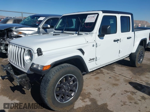 2023 Jeep Gladiator Overland с VIN 1C6HJTFGXPL539988, выставлен на аукционе IAAI как лот 41273387 с пробегом 43 555 миль миль и . История ставок и продаж доступна на DreamBid. Изображение 2.
