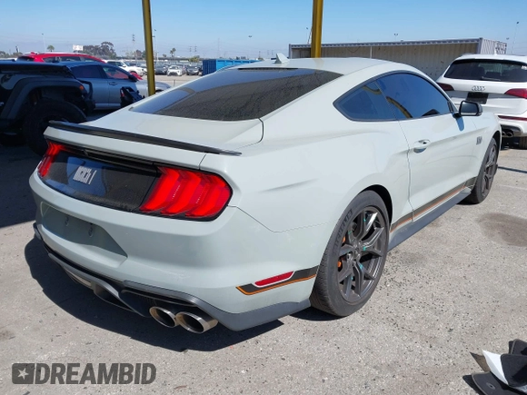 2021 Ford Mustang Mach 1 with VIN 1FA6P8R08M5550536, listed as a IAAI auction lot 41664249 with 19,006 mi miles and . Bid and sale history available at DreamBid. Image 4.