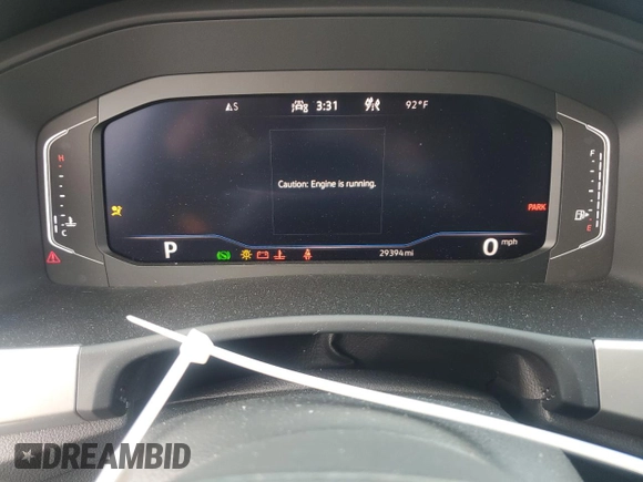 2023 Volkswagen Atlas SE with VIN 1V2HR2CA8PC547047, listed as a Copart auction lot 64255065 with 29,394 mi miles and Salvage title. Bid and sale history available at DreamBid. Image 9.