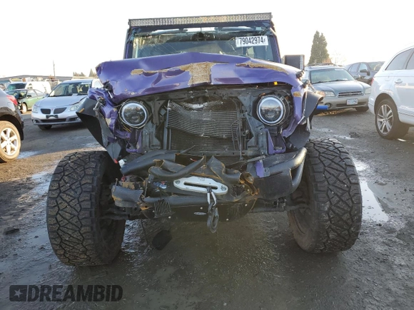 2018 Jeep Wrangler JK Unlimited Sport S with VIN 1C4HJWDG3JL921090, listed as a Copart auction lot 79042974 with 0 mi miles and Salvage Title. Bid and sale history available at carsss.com. Image 5.