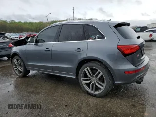 2014 Audi SQ5 Premium Plus with VIN WA1CGAFPXEA013059, listed as a Copart auction lot 50231194 with 105,227 mi miles and Salvage Title. Bid and sale history available at carsss.com. Image 2.