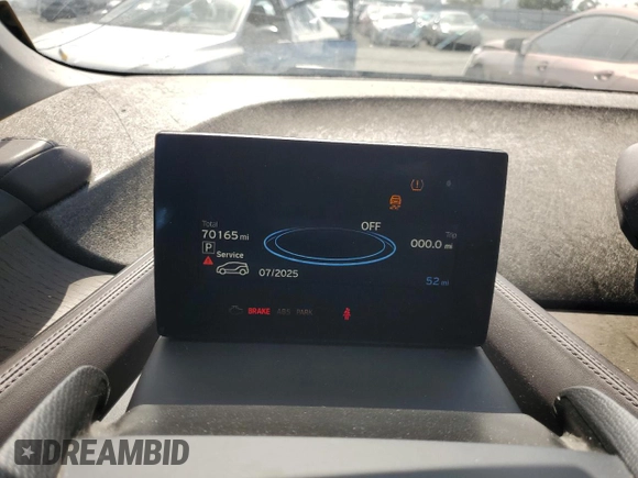 2019 BMW i3 with VIN WBY8P4C54K7D25758, listed as a Copart auction lot 58354925 with 70,165 mi miles and Salvage title. Bid and sale history available at DreamBid. Image 9.