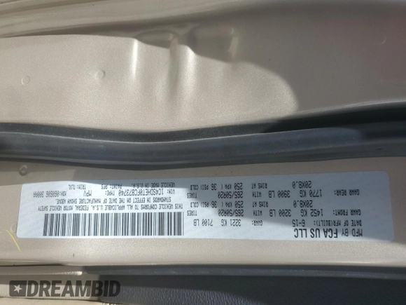 2015 Dodge Durango Citadel with VIN 1C4SDHET0FC873740, listed as a Copart auction lot 56067255 with 131,362 mi miles and Salvage title. Bid and sale history available at DreamBid. Image 14.