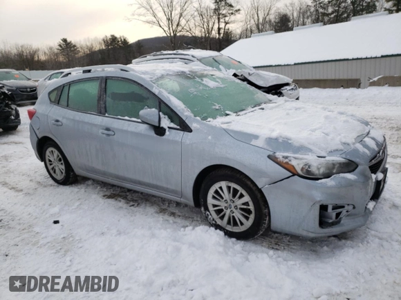 2018 Subaru Impreza Premium with VIN 4S3GTAB6XJ3752060, listed as a Copart auction lot 43488925 with 96,665 mi miles and Salvage Title. Bid and sale history available at carsss.com. Image 4.