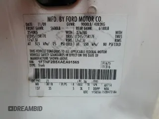 2010 Ford F-250 XL с VIN 1FTNF2B5XAEA91565, выставлен на аукционе Copart как лот 59018855 с пробегом 106 063 миль миль и Чистый • Clean title. История ставок и продаж доступна на DreamBid. Изображение 12.