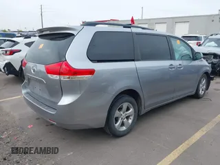 2011 Toyota Sienna LE AAS with VIN 5TDKK3DC9BS018960, listed as a IAAI auction lot 42065855 with Not Provided miles and . Bid and sale history available at DreamBid. Image 4.