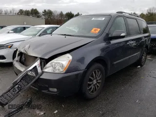 2012 Kia Sedona EX with VIN KNDMH4C7XC6488806, listed as a Copart auction lot 39989144 with 186,622 mi miles and Salvage Title. Bid and sale history available at carsss.com. Image 1.