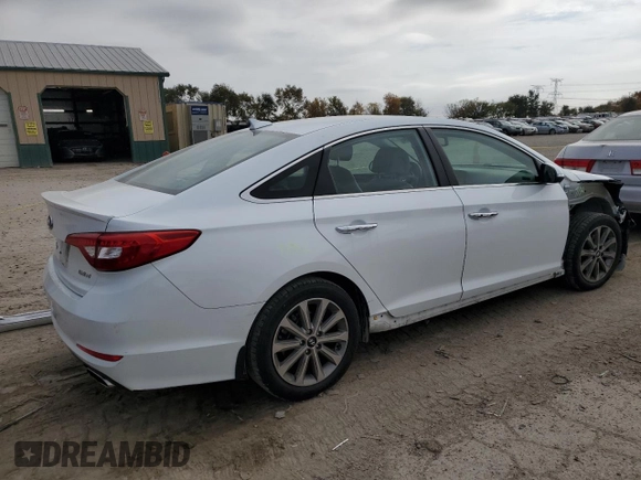 2017 Hyundai Sonata Sport with VIN 5NPE34AF2HH592961, listed as a Copart auction lot 77575494 with 77,318 mi miles and Salvage Title. Bid and sale history available at DreamBid. Image 3.