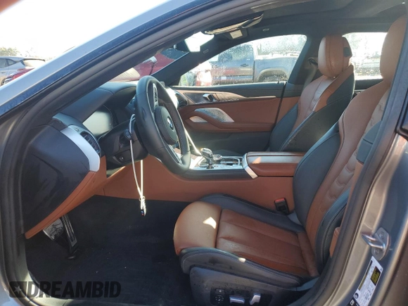 2025 BMW 8 Series M850i with VIN WBAGV8C03SCS52916, listed as a Copart auction lot 74874544 with 3,034 mi miles and Non Repairable. Bid and sale history available at carsss.com. Image 7.