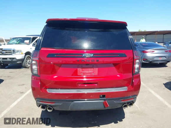 2023 Chevrolet Tahoe Z71 with VIN 1GNSKPKL1PR552686, listed as a IAAI auction lot 42333609 with 4,549 mi miles and . Bid and sale history available at DreamBid. Image 17.
