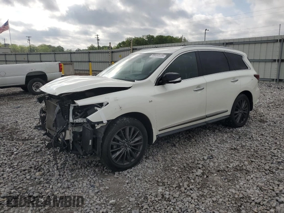 2020 Infiniti QX60 Luxe with VIN 5N1DL0MM6LC528601, listed as a Copart auction lot 49480335 with 63,901 mi miles and Salvage title. Bid and sale history available at DreamBid. Image 1.
