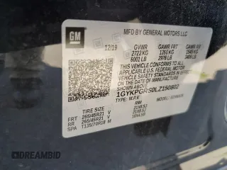 2020 Cadillac XT6 AWD Sport with VIN 1GYKPGRS0LZ150802, listed as a Copart auction lot 61836834 with 47,553 mi miles and Salvage Title. Bid and sale history available at carsss.com. Image 13.