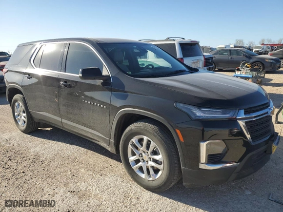 2023 Chevrolet Traverse LS with VIN 1GNERFKW5PJ168728, listed as a Copart auction lot 48636525 with 20,066 mi miles and Salvage Title. Bid and sale history available at carsss.com. Image 4.