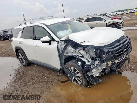 2024 Nissan Pathfinder SL with VIN 5N1DR3CA4RC309586, listed as a Copart auction lot 60313545 with 6,167 mi miles and Salvage title. Bid and sale history available at DreamBid. Image 4.