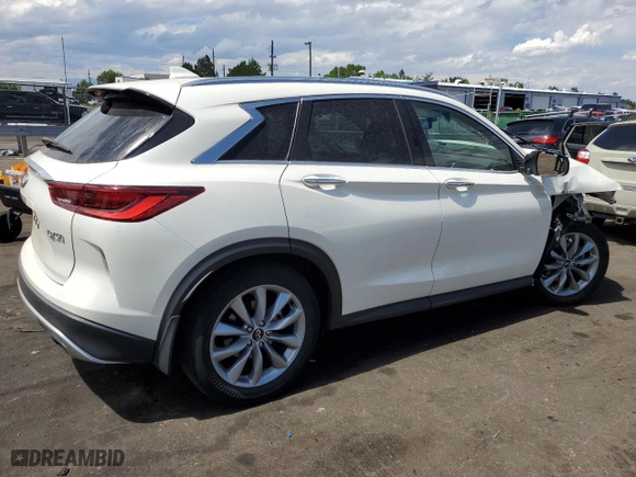 2022 Infiniti QX50 LUXE with VIN 3PCAJ5BB5NF115845, listed as a Copart auction lot 66607914 with 27,245 mi miles and Salvage Title. Bid and sale history available at carsss.com. Image 3.