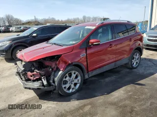 2015 Ford Escape Titanium with VIN 1FMCU9JX1FUA48489, listed as a Copart auction lot 49124705 with 138,614 mi miles and Salvage Title. Bid and sale history available at carsss.com. Image 1.