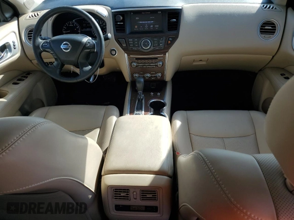 2019 Nissan Pathfinder S with VIN 5N1DR2MM7KC583616, listed as a Copart auction lot 44192815 with 51,097 mi miles and Salvage title. Bid and sale history available at DreamBid. Image 8.