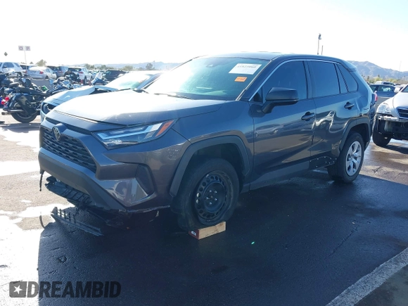 2023 Toyota RAV4 LE with VIN 2T3F1RFV5PC348351, listed as a IAAI auction lot 41825060 with 48,968 mi miles. Bid and sale history available at carsss.com. Image 18.