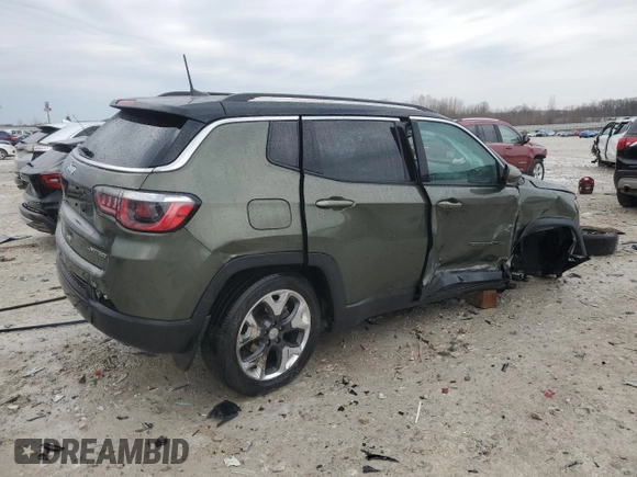 2018 Jeep Compass Limited with VIN 3C4NJDCBXJT360534, listed as a Copart auction lot 52003225 with 52,114 mi miles and Clean Title. Bid and sale history available at carsss.com. Image 3.