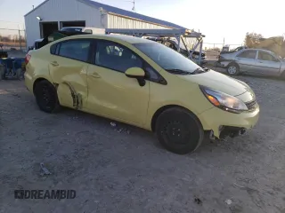 2016 Kia Rio LX with VIN KNADM4A31G6544890, listed as a Copart auction lot 48296555 with 125,169 mi miles and Salvage Title. Bid and sale history available at carsss.com. Image 4.