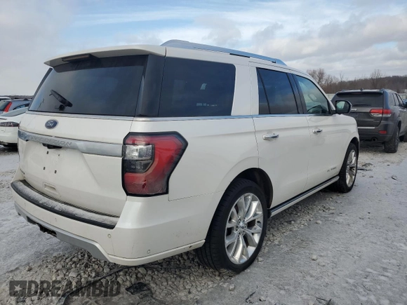 2018 Ford Expedition Platinum with VIN 1FMJU1MT5JEA06489, listed as a Copart auction lot 42945965 with 0 mi miles and Clean Title. Bid and sale history available at carsss.com. Image 3.