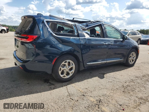 2022 Chrysler Pacifica Limited with VIN 2C4RC3GG4NR101672, listed as a Copart auction lot 66140534 with 26,647 mi miles and Salvage title. Bid and sale history available at DreamBid. Image 3.