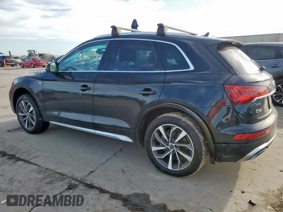 2022 Audi Q5 S line Premium Plus with VIN WA1EAAFYXN2088065, listed as a Copart auction lot 57692385 with 51,313 mi miles and Salvage title. Bid and sale history available at DreamBid. Image 2.