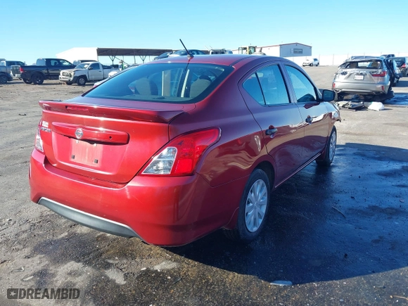 2019 Nissan Versa Sedan SV with VIN 3N1CN7AP0KL810949, listed as a IAAI auction lot 41352561 with 98,995 mi miles. Bid and sale history available at carsss.com. Image 4.
