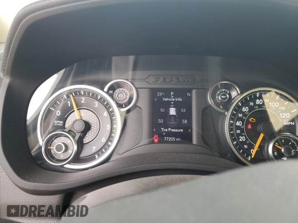 2020 Ram 2500 Tradesman with VIN 3C6UR5HJ4LG262371, listed as a Copart auction lot 89361965 with 77,255 mi miles and Non Repairable. Bid and sale history available at carsss.com. Image 9.