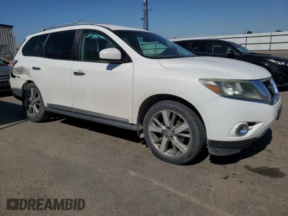 2013 Nissan Pathfinder SL with VIN 5N1AR2MN5DC658490, listed as a Copart auction lot 56320425 with 147,317 mi miles and Salvage title. Bid and sale history available at DreamBid. Image 4.