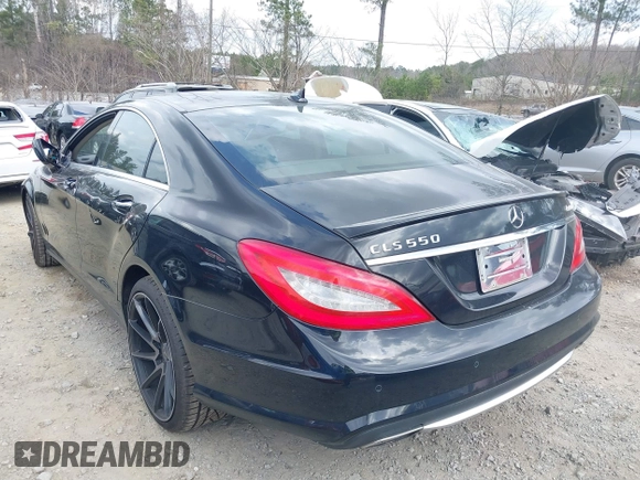 2013 Mercedes-Benz CLS-Class CLS 550 with VIN WDDLJ9BB1DA083618, listed as a IAAI auction lot 41794862 with 106,484 mi miles. Bid and sale history available at carsss.com. Image 3.