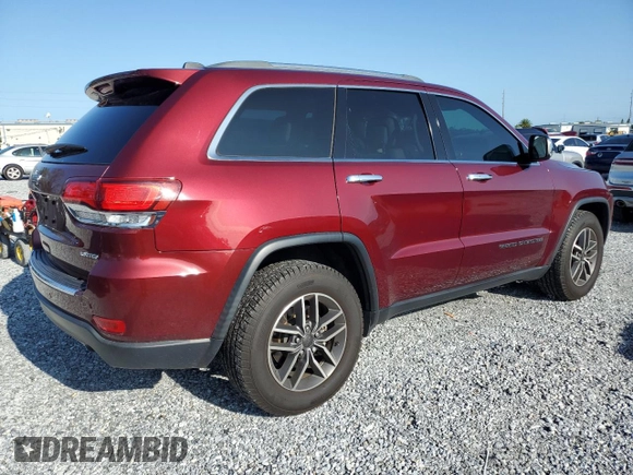 2020 Jeep Grand Cherokee Limited with VIN 1C4RJEBG6LC428587, listed as a Copart auction lot 59438175 with 48,666 mi miles and Salvage title. Bid and sale history available at DreamBid. Image 3.