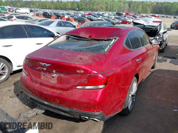 2020 Genesis G70 2.0T z VIN KMTG34LAXLU062859, wystawiony jako IAAI lot #41949979 z przebiegiem 16 628 mil mil oraz . Historia ofert i sprzedaży dostępna na DreamBid. Obrazek 4.