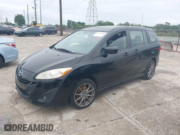 2012 Mazda 5 Grand Touring with VIN JM1CW2DL9C0134697, listed as a IAAI auction lot 41976481 with 224,946 mi miles. Bid and sale history available at carsss.com. Image 2.