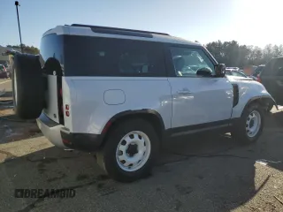 2023 Land Rover Defender S with VIN SALEJ6EX6P2147281, listed as a Copart auction lot 84217414 with 27,758 mi miles and Salvage title. Bid and sale history available at DreamBid. Image 3.