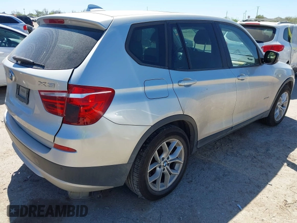 2013 BMW X3 xDrive28i with VIN 5UXWX9C53D0A31087, listed as a IAAI auction lot 41850886 with 142,156 mi miles. Bid and sale history available at carsss.com. Image 4.