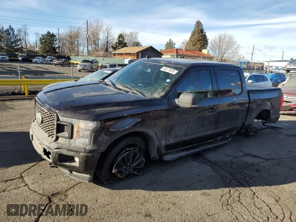 2019 Ford F-150 XL with VIN 1FTEW1E52KFB61836, listed as a Copart auction lot 46679095 with 83,989 mi miles and Salvage Title. Bid and sale history available at carsss.com. Image 1.