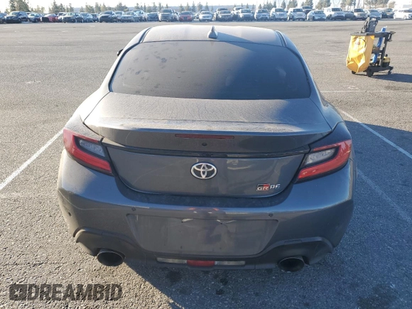 2023 Toyota GR86 with VIN JF1ZNBC10P8754073, listed as a Copart auction lot 89213785 with 35,597 mi miles and Salvage Title. Bid and sale history available at carsss.com. Image 6.