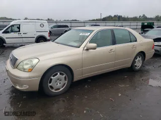 2002 Lexus LS 430 with VIN JTHBN30F420056136, listed as a Copart auction lot 73633074 with 210,428 mi miles and Salvage Title. Bid and sale history available at carsss.com. Image 1.