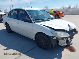 2004 Honda Civic LX with VIN 2HGES16684H574401, listed as a IAAI auction lot 41699779 with 196,138 mi miles. Bid and sale history available at carsss.com. Image 1.