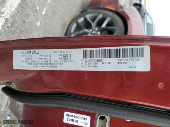 2019 Dodge Charger SXT with VIN 2C3CDXBG8KH693083, listed as a Copart auction lot 43079055 with 90,683 mi miles and Clean Title. Bid and sale history available at carsss.com. Image 12.