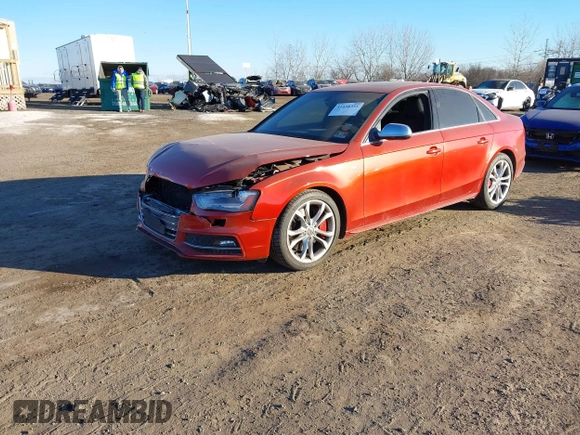 2014 Audi S4 Premium Plus with VIN WAUDGAFL3EA078839, listed as a IAAI auction lot 41428351 with 55,582 mi miles. Bid and sale history available at carsss.com. Image 20.
